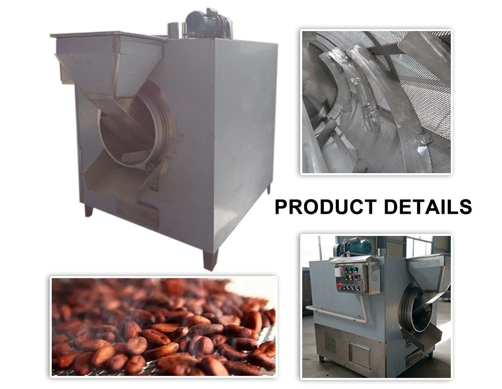 almonds coffee beans baking roasting machine