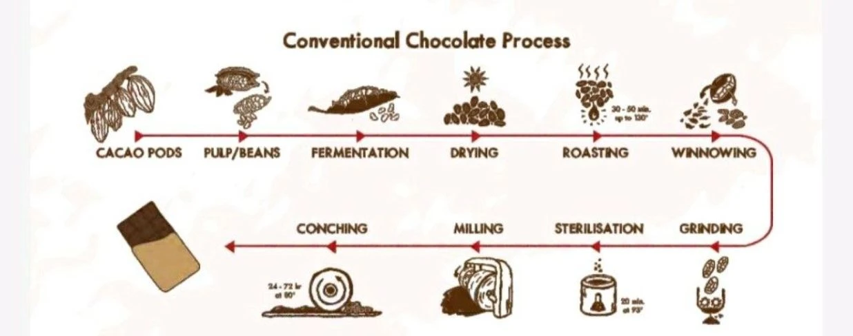 chocolate making process chocolate making process